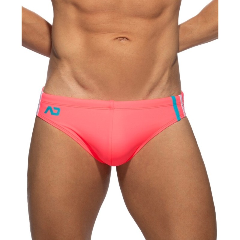 Addicted ADS005 Low Cut Sports Swim Brief Neon Pink