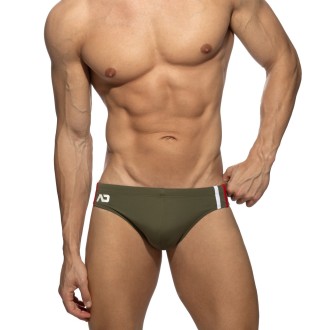 Addicted ADS005 Low Cut Sports Swim Brief Kaki