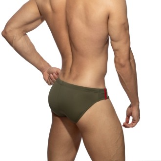 Addicted ADS005 Low Cut Sports Swim Brief Kaki