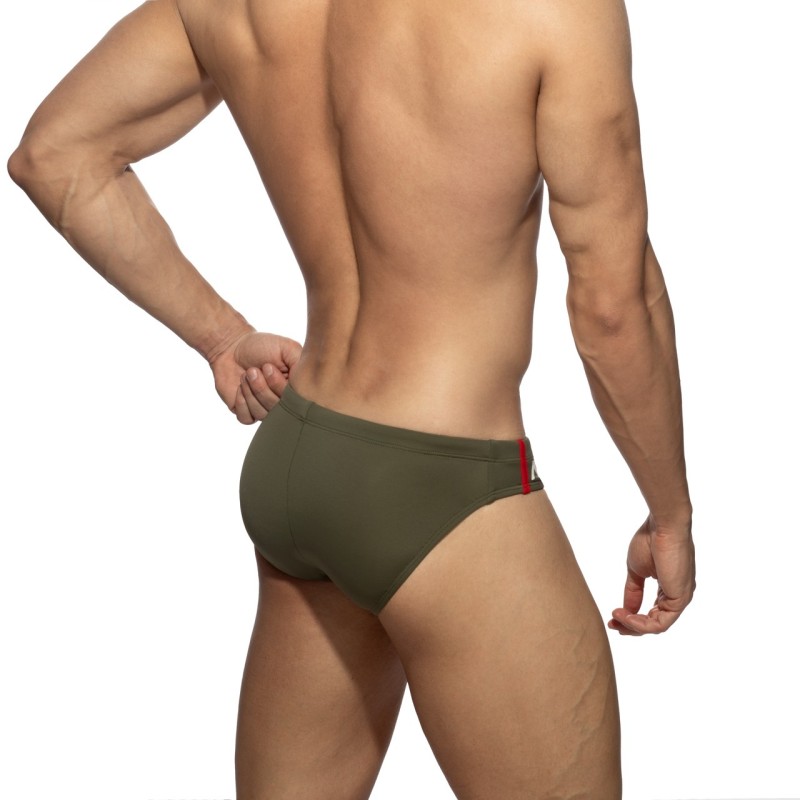 Addicted ADS005 Low Cut Sports Swim Brief Kaki