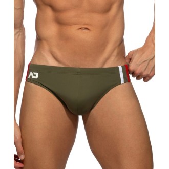 Addicted ADS005 Low Cut Sports Swim Brief Kaki