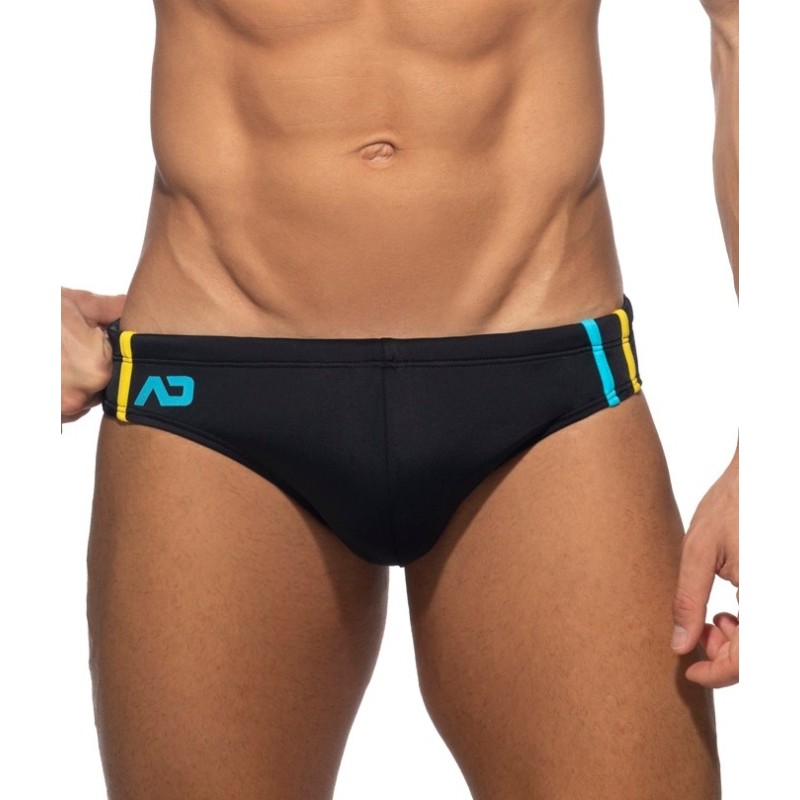 Addicted ADS005 Low Cut Sports Swim Brief Black