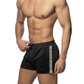 Addicted AD1338 Nexus Button Shorts Black