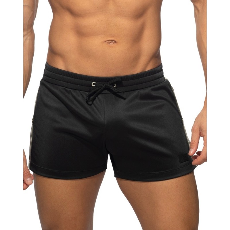 Addicted AD1338 Nexus Button Shorts Black