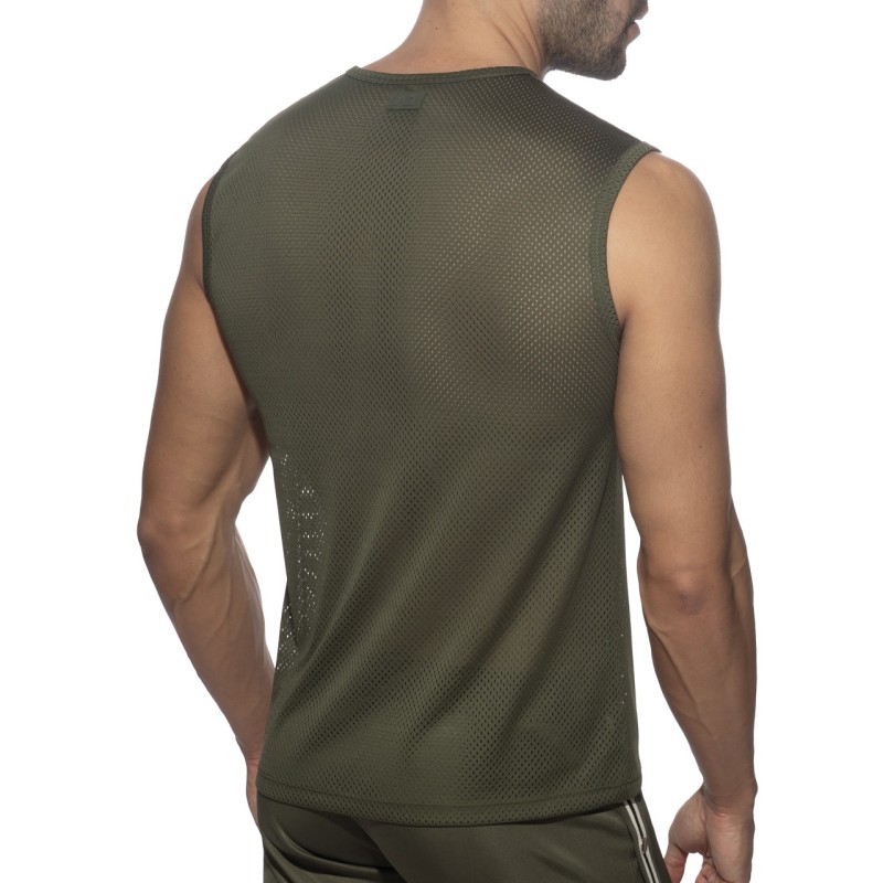 Addicted AD1337 Nexus Mesh Tank Top Kaki