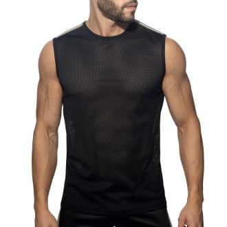 Addicted AD1337 Nexus Mesh Tank Top Black