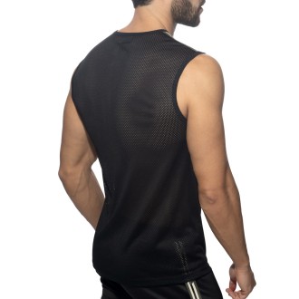 Addicted AD1337 Nexus Mesh Tank Top Black