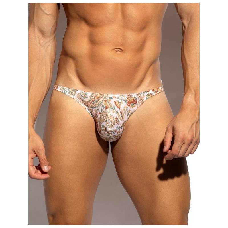ES Collection UN688 Paisley Bikini Brief Beige