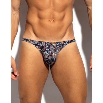 ES Collection UN688 Paisley Bikini Brief Navy