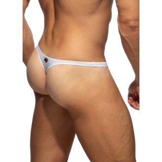 Addicted ADS391 Pique Swim Thong White