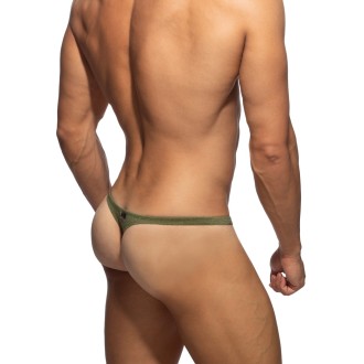 Addicted ADS391 Pique Swim Thong Kaki