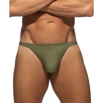 Addicted ADS391 Pique Swim Thong Kaki