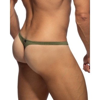 Addicted ADS391 Pique Swim Thong Kaki