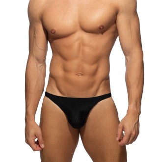 Addicted ADS391 Pique Swim Thong Black