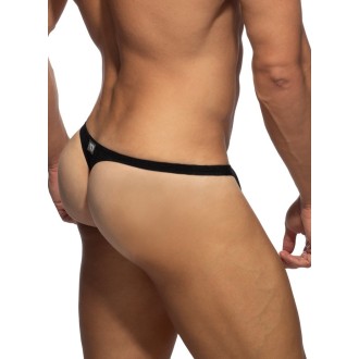 Addicted ADS391 Pique Swim Thong Black