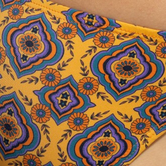 Addicted ADS406 Mosaic Swim Mini Bikini Brief Mustard