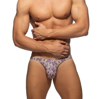 Addicted ADS406 Mosaic Swim Mini Bikini Brief Violet