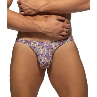 Addicted ADS406 Mosaic Swim Mini Bikini Brief Violet