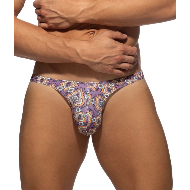 Addicted ADS406 Mosaic Swim Mini Bikini Brief Violet