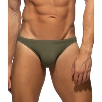 Addicted ADS385 Basic Rib Swim Bikini Brief Kaki Addicted ADS385 Basic Rib Swim Bikini Brief Kaki