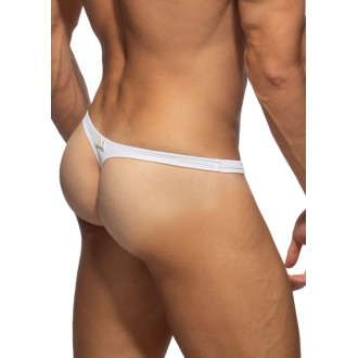 Addicted ADS388 Basic Rib Swim Sexy Thong White