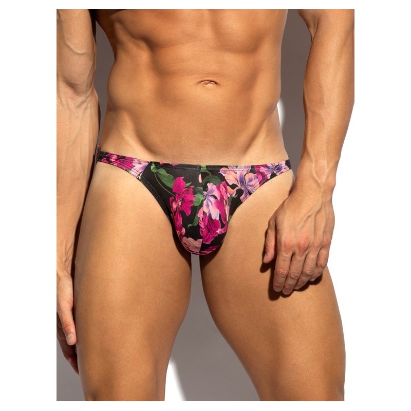 ES Collection UN684 Magenta Bikini Brief Black