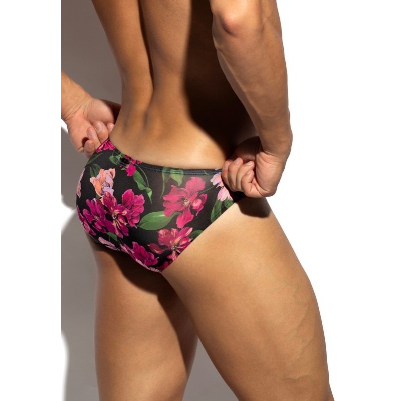 ES Collection UN684 Magenta Bikini Brief Black