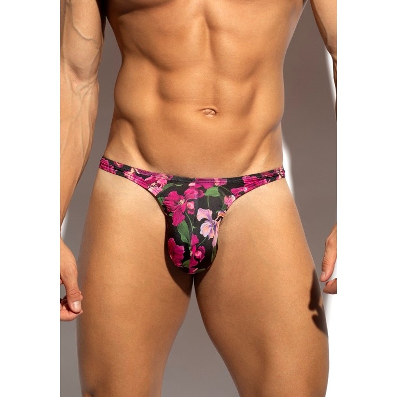 ES Collection UN685 Magenta Mini Thong Black