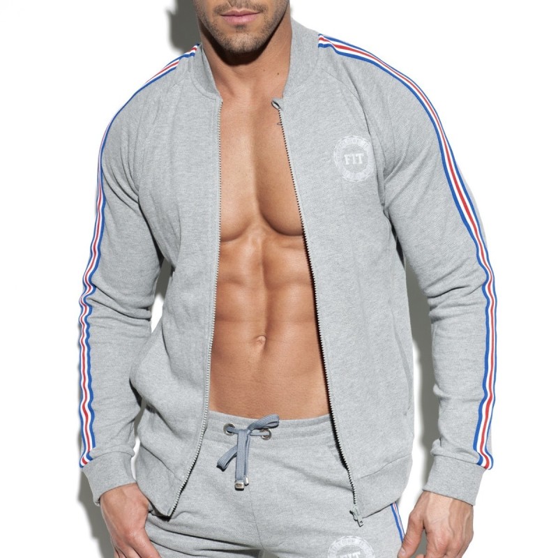 ES Collection SP208 Fit Tape Jacket Heather Grey