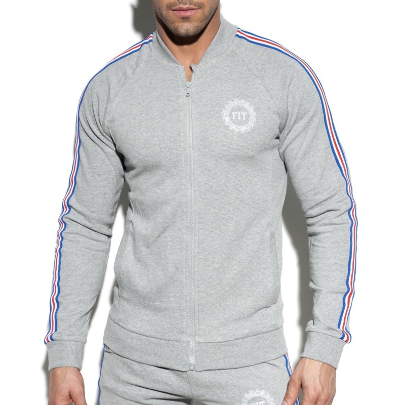 ES Collection SP208 Fit Tape Jacket Heather Grey
