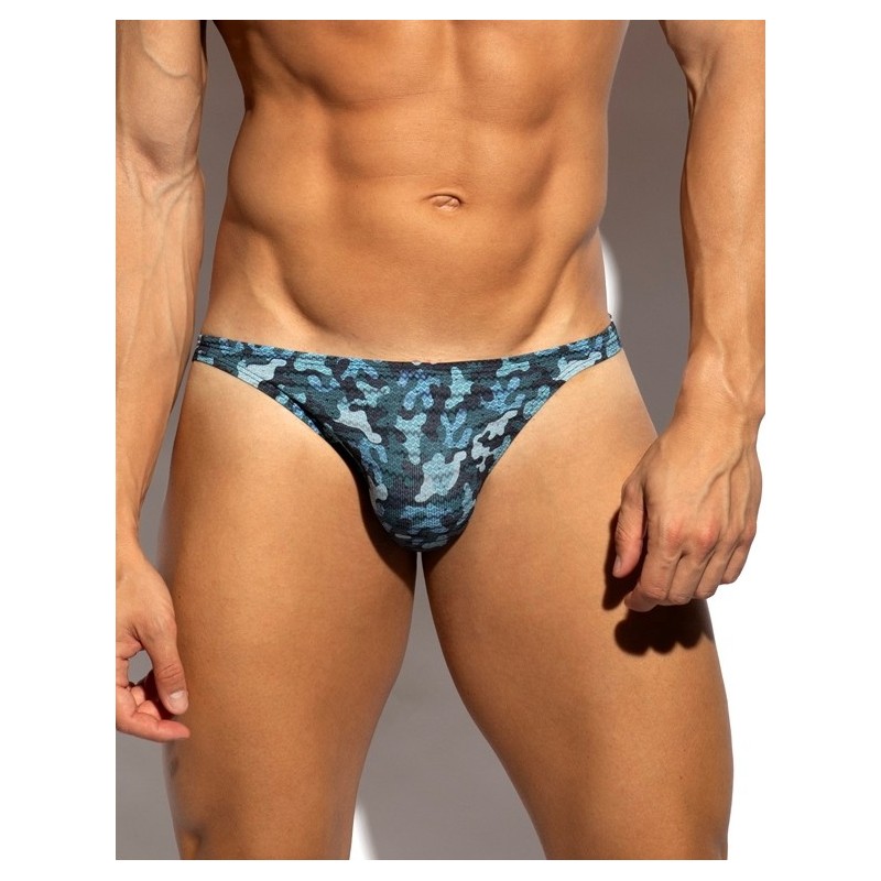 ES Collection UN692 Muddy Camo Bikini Brief Navy