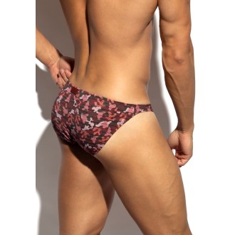 ES Collection UN692 Muddy Camo Bikini Brief Garnet