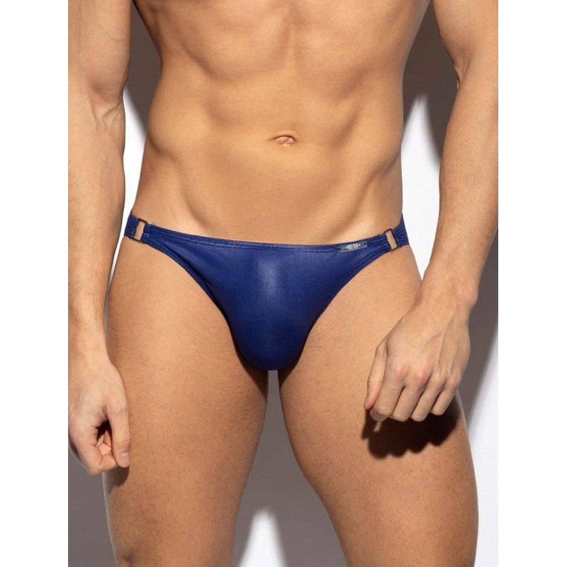 ES Collection UN554 Shiny Recycled Rib Bikini Navy