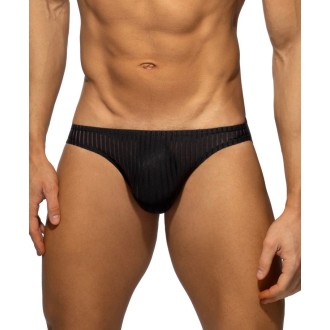 Addicted AD1412 Black Stripe Bikini Brief