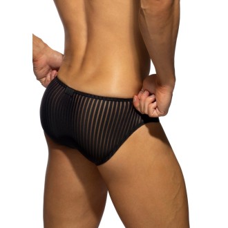 Addicted AD1412 Black Stripe Bikini Brief