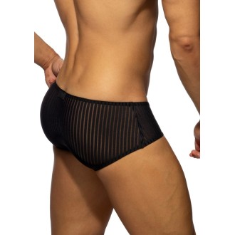Addicted AD1413 Black Stripe Brief