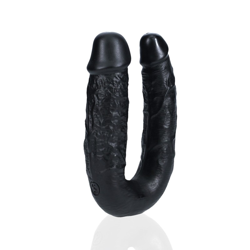 RealRock U Shaped Double Dildo 5" / 12,7 cm - Black