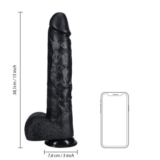 RealRock Extra Large Straight with Balls 15" / 38 cm - Black