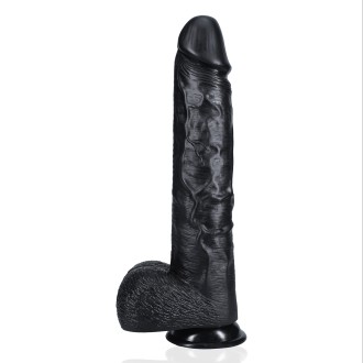 RealRock Extra Large Straight with Balls 15" / 38 cm - Black