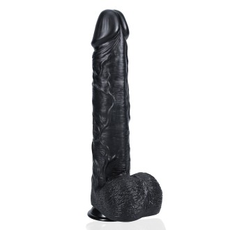 RealRock Extra Large Straight with Balls 15" / 38 cm - Black
