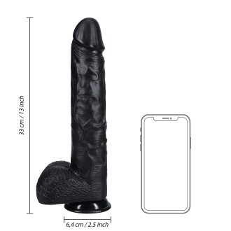 RealRock Extra Large Straight with Balls 13" / 33 cm - Black