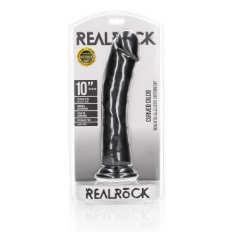 RealRock Curved Realistic Dildo with Suction Cup - 10" / 25,5 cm