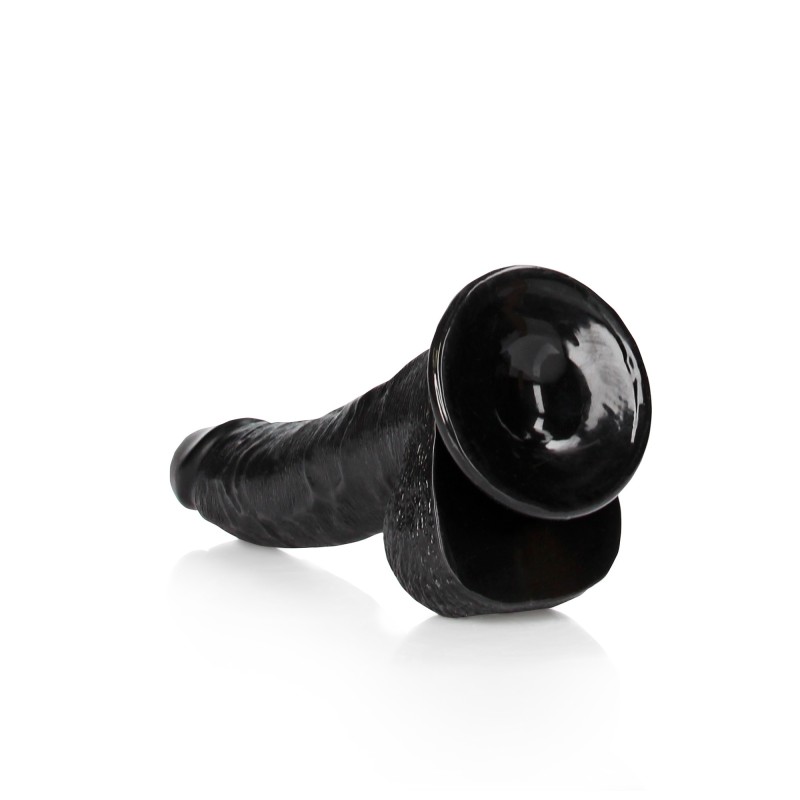 RealRock Curved Realistic Dildo with Balls and Suction Cup - 8" / 20,5 cm