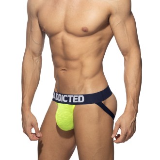 Addicted AD2278 Flame Jockstrap Neon Yellow