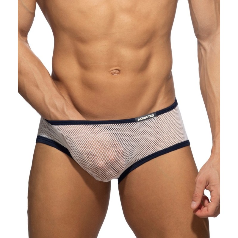Addicted AD1335 Fever Mesh Brief White