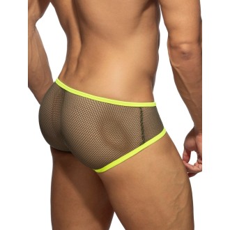 Addicted AD1335 Fever Mesh Brief Kaki
