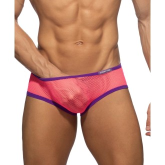 Addicted AD1335 Fever Mesh Brief Neon Pink