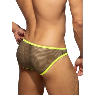 Addicted AD1332 Fever Mesh Bikini Brief Kaki