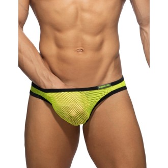 Addicted AD1332 Fever Mesh Bikini Brief Neon Yellow Addicted AD1332 Fever Mesh Bikini Brief Neon Yellow