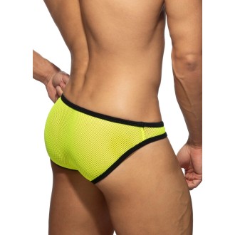 Addicted AD1332 Fever Mesh Bikini Brief Neon Yellow Addicted AD1332 Fever Mesh Bikini Brief Neon Yellow